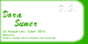 dora sumer business card